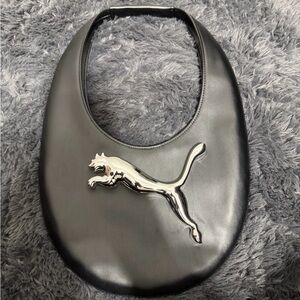 Puma x Coperni Leather Bag with Silver Logo